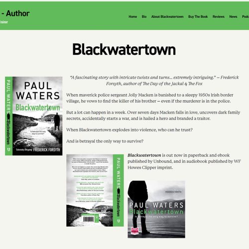 website - Paul waters Author