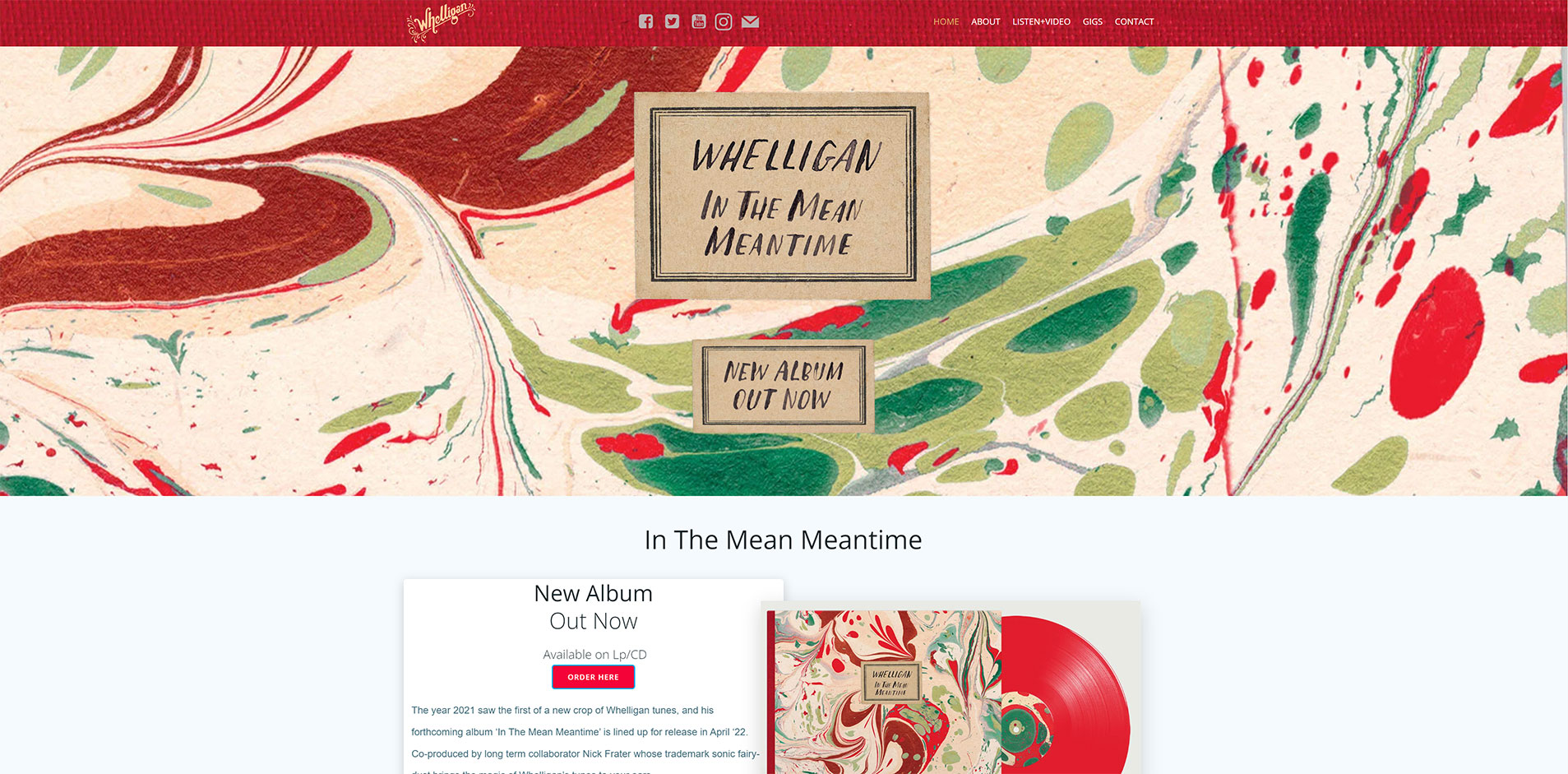 Website - Jamie Whelligan musician
